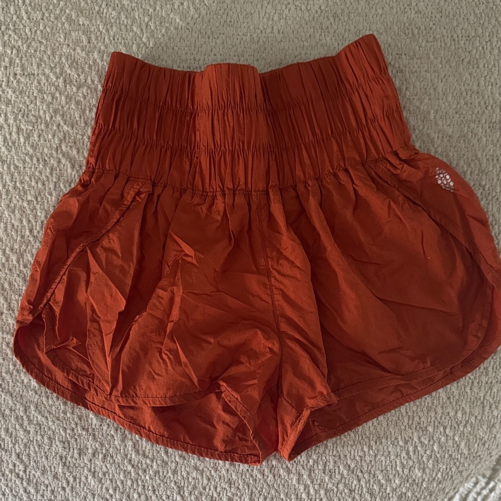 FP Movement by Free People High Waist Orange Shorts